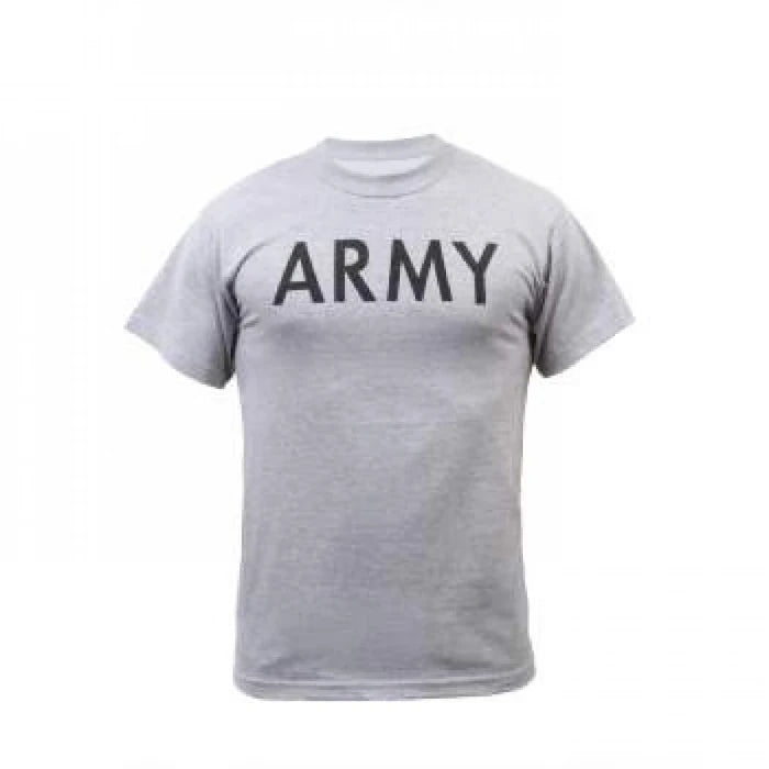 Grey Army Physical Training Short Sleeve T-Shirt