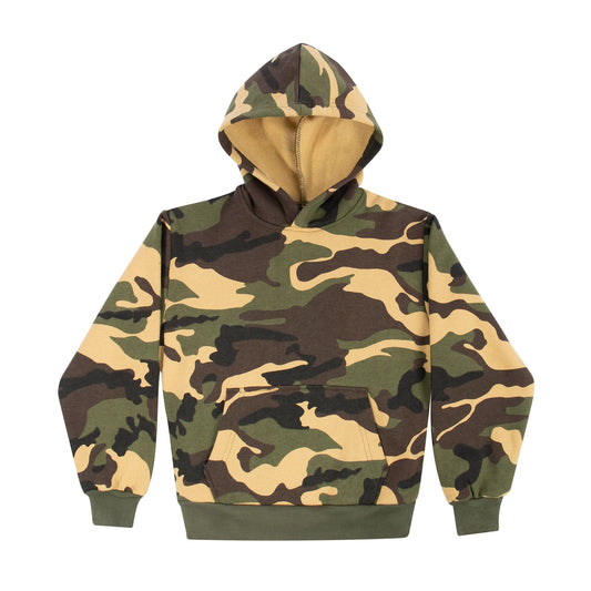 Kid's Hoodie Woodland Camo Pullover