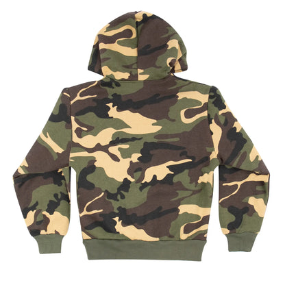 Kid's Hoodie Woodland Camo Pullover