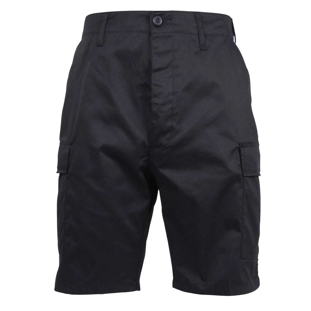 BDU Shorts - Black - Polyester/Cotton