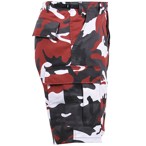 BDU Shorts - Red Camo Poly/Cotton