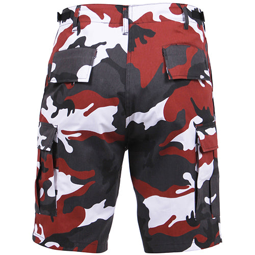 BDU Shorts - Red Camo Poly/Cotton