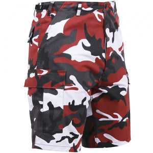 BDU Shorts - Red Camo Poly/Cotton