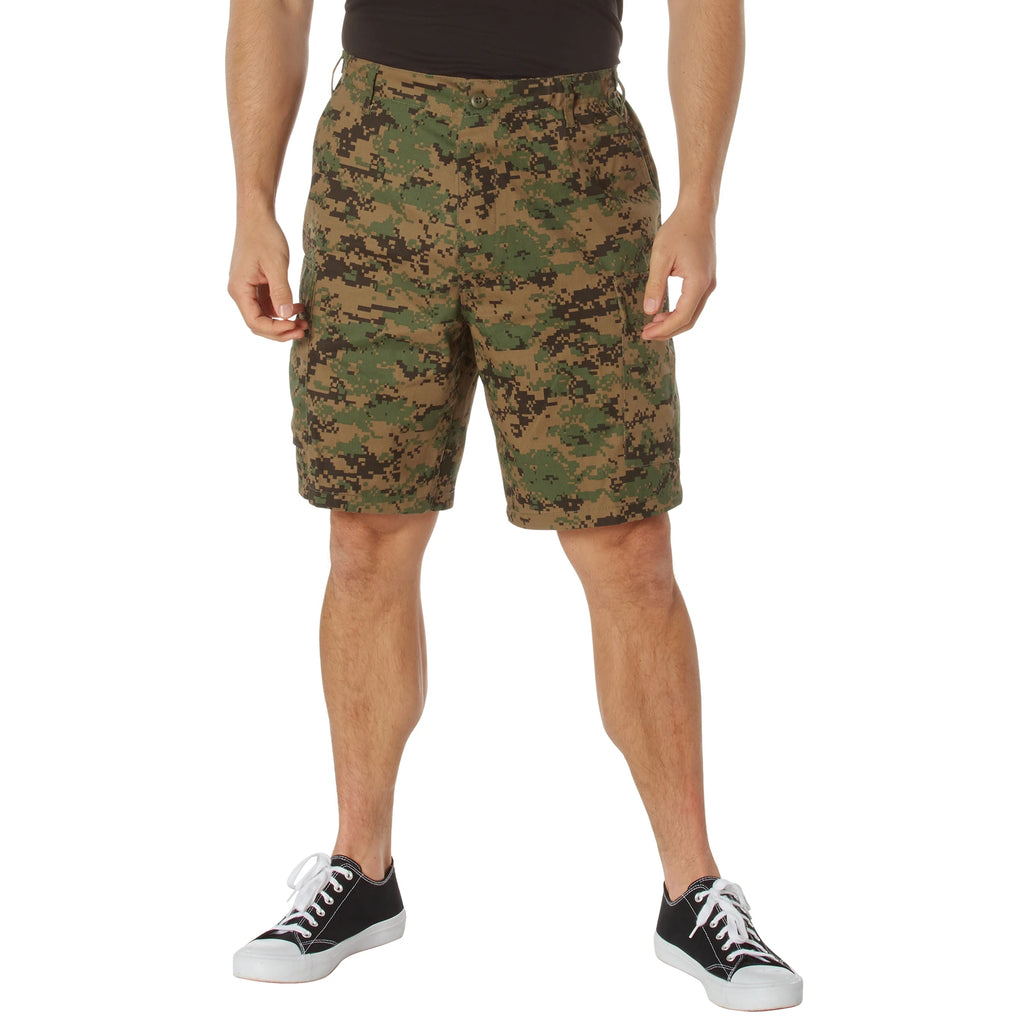 BDU Shorts - Woodland Digital Camo - Poly/Cotton – Army Navy