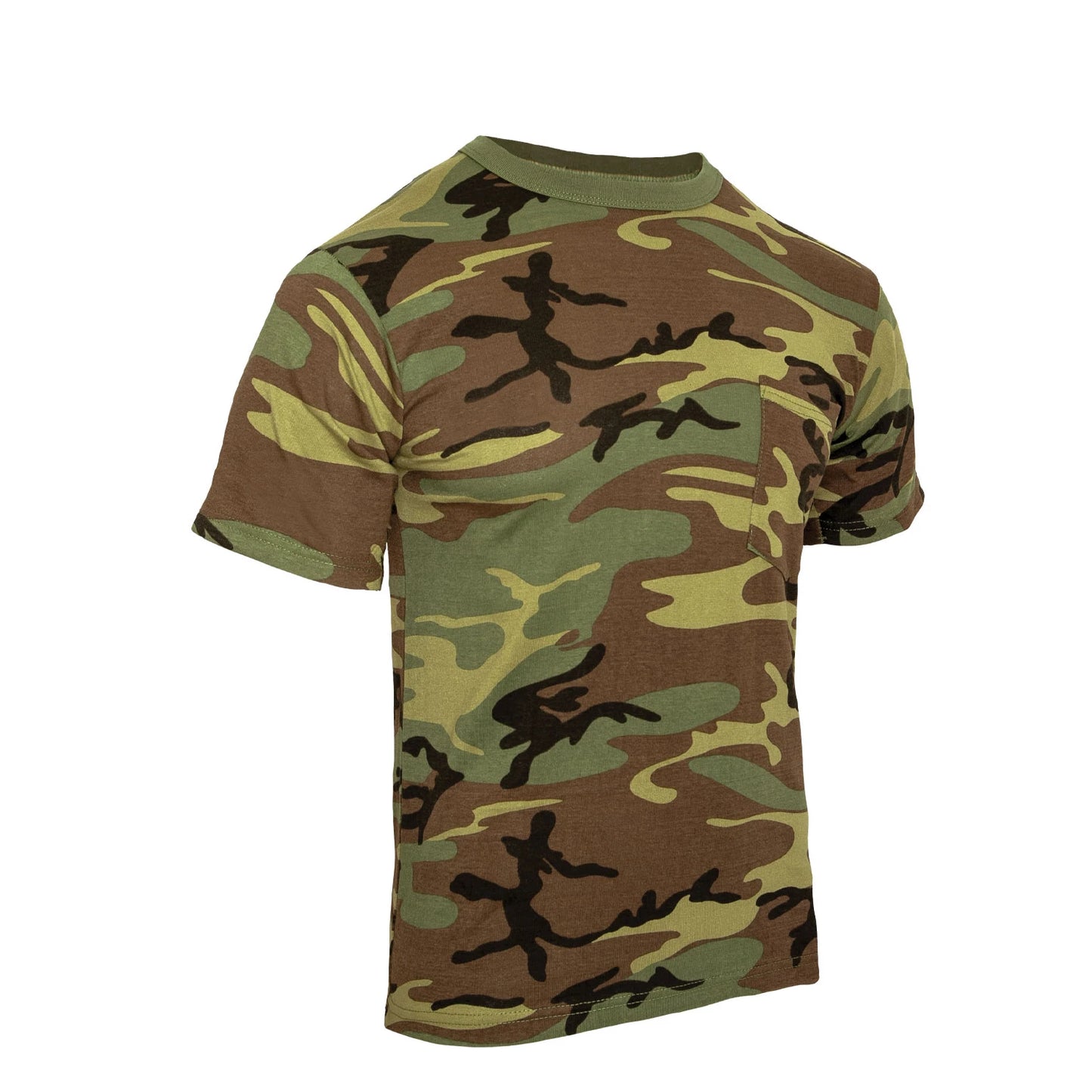 Woodland Camo T-Shirt w/ Pocket