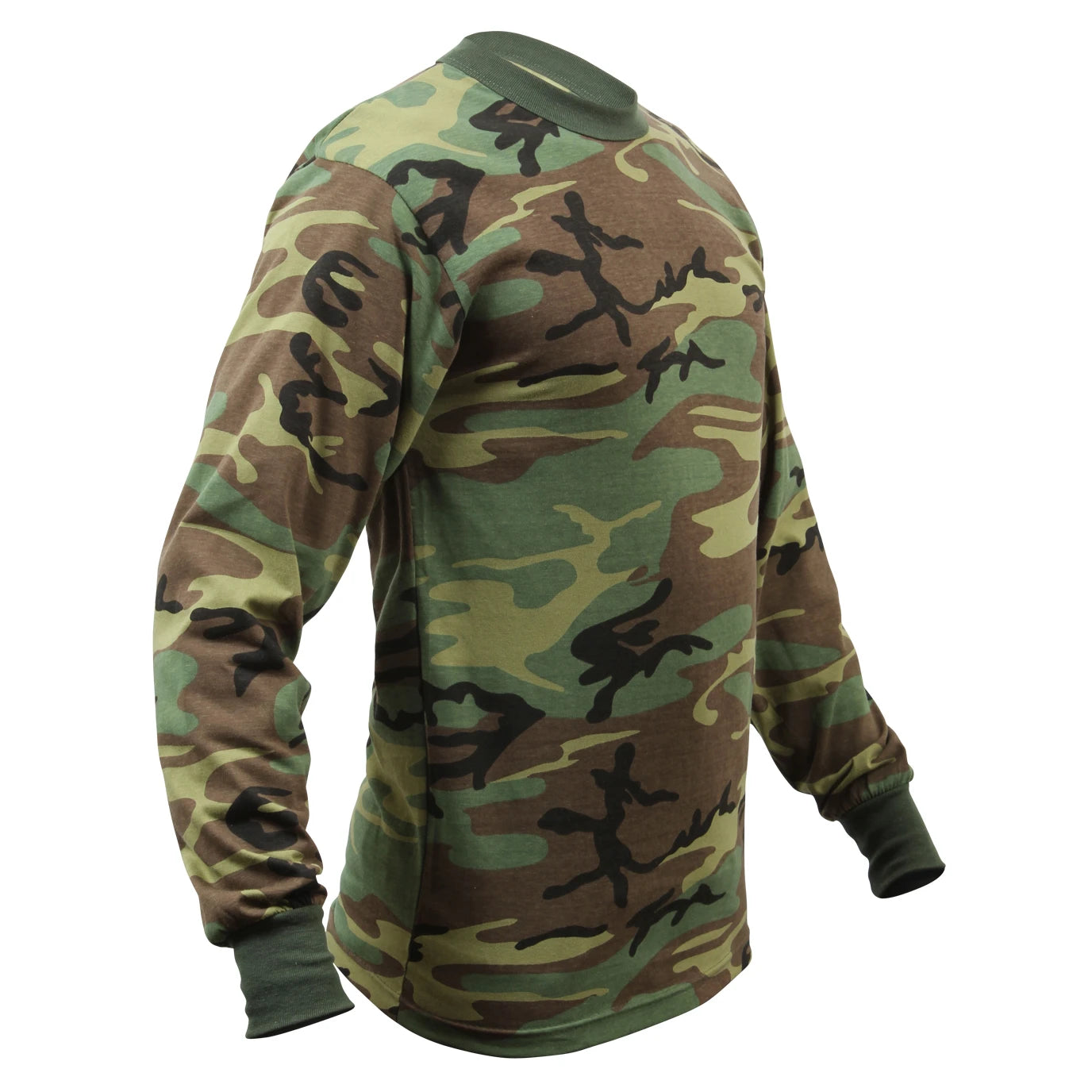 Woodland Camo Long Sleeve T-Shirt