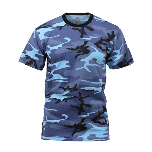 Sky Blue Camo - Short Sleeve T-Shirt