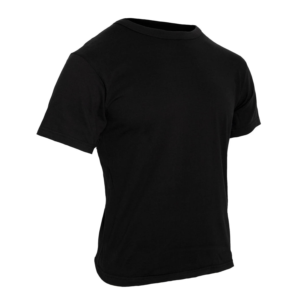 Rothco | Black 100% Cotton Short Sleeve T-Shirt