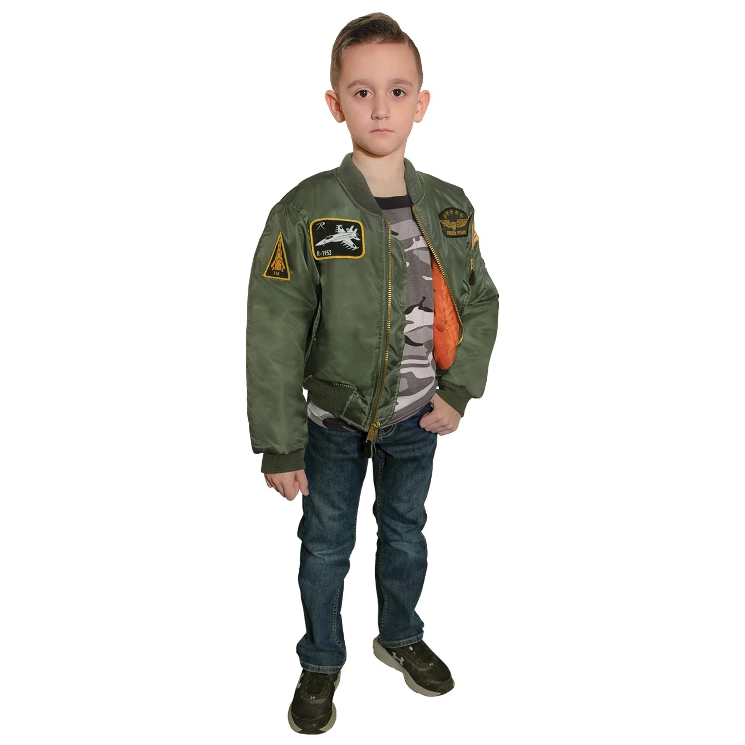 Military bomber 2025 jacket with patches