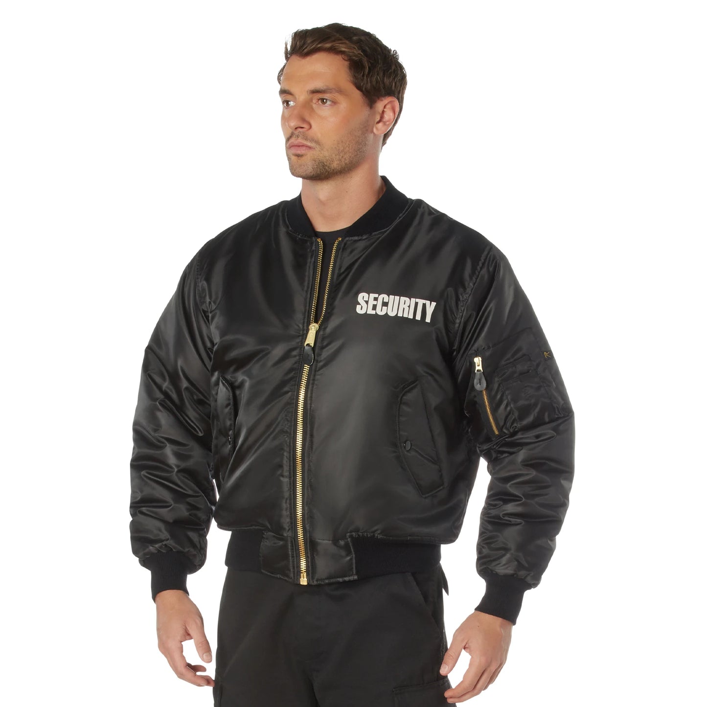 Rothco MA 1 Flight Jacket With Security Print Army Navy Marine