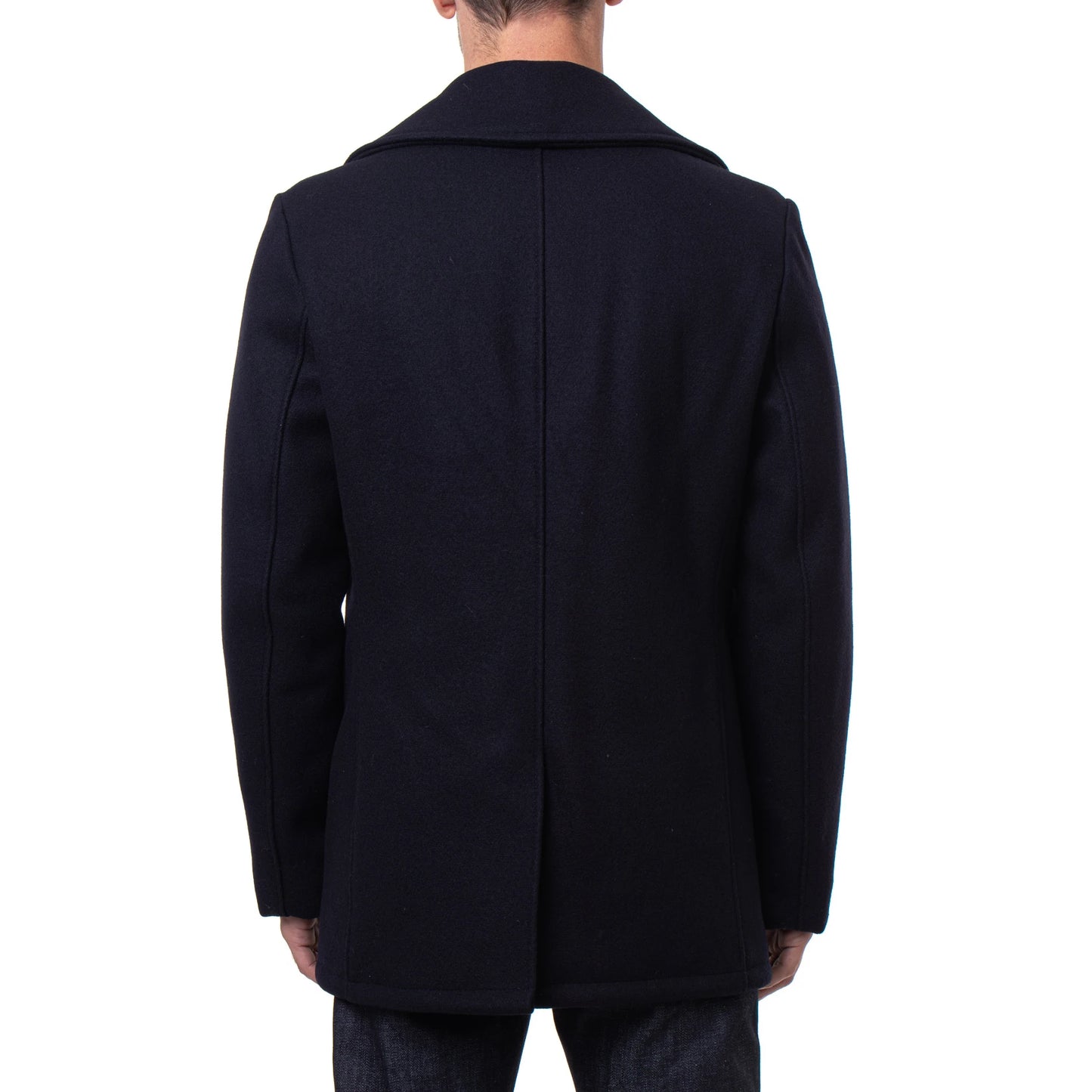 Authentic Pea Coat - Navy - Classic 32 Oz. Melton Wool