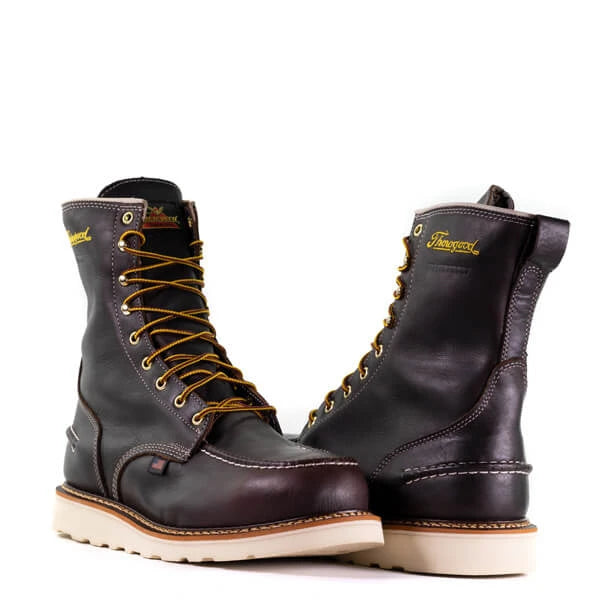 Thorogood MOC TOE 1957 Series – Waterproof Boots – 8″ Briar Pitstop Safety Toe – Maxwear Wedge™