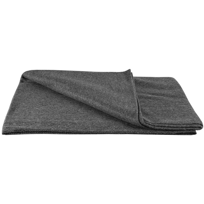 Grey Wool Blanket - 85% Wool/15% Synthetic