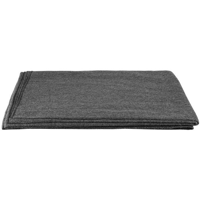 Grey Wool Blanket - 85% Wool/15% Synthetic