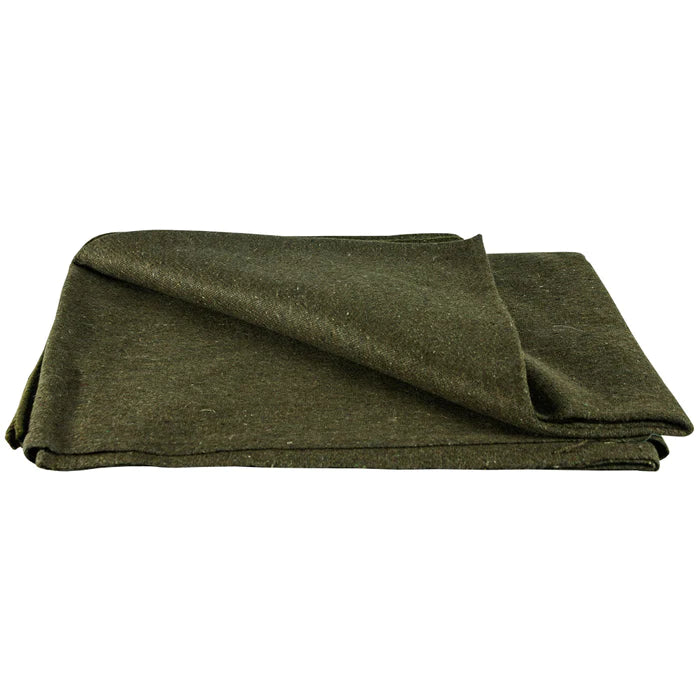 French Army Style Wool Blanket - 65% Wool