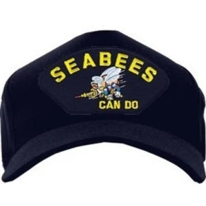 US Navy ID Ballcap - Seabees Can Do with Bumblebee