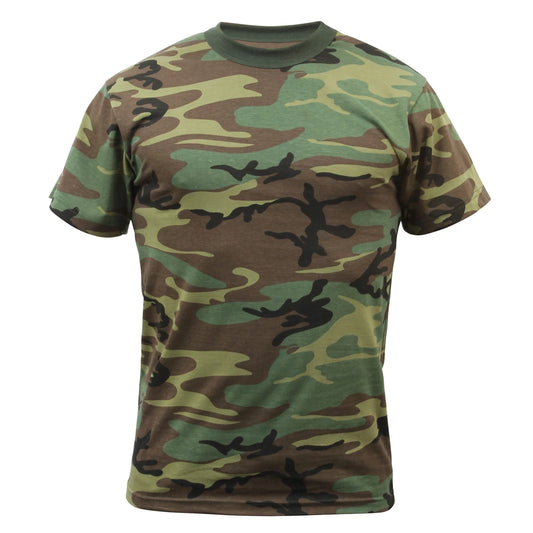 Woodland Camo Short Sleeve T-Shirt