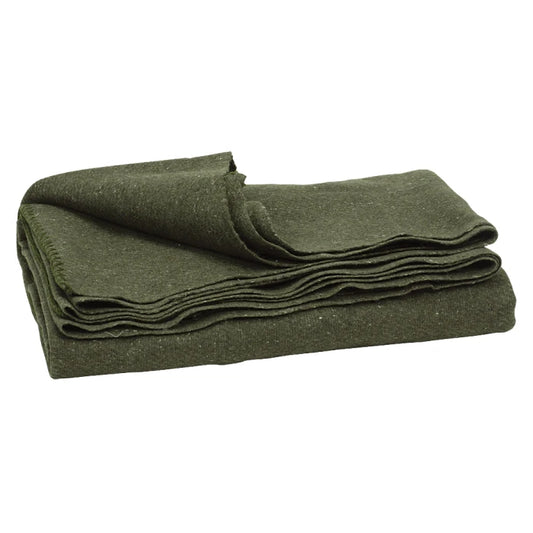 US Army Style Wool Blanket - 55% Wool - 60"x82"