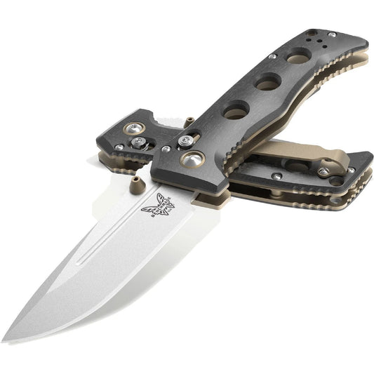 Benchmade | Mini Adamas Folding Tactical Knife | Marbled Carbon Fiber