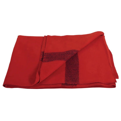 Red wool discount throw