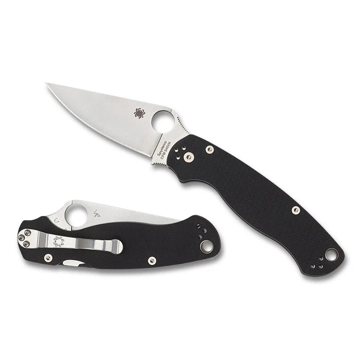 Spyderco | Para Military 2 G-10 Black Plainedge