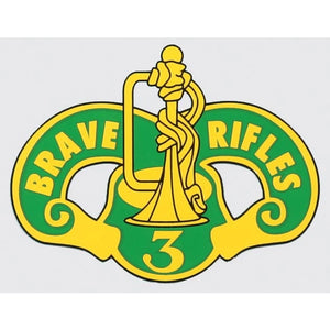 U.S. Army Decal - 4.25" x 3.5" - 3D Armored Cavalry Regiment