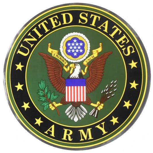 U.S. Army Decal - 12" Round - Army Crest Reflective