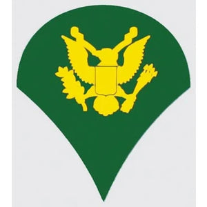 U.S. Army Decal - 2.25" x 2.5" - E-4 Specialist Rank
