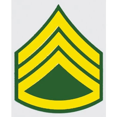U.S. Army Decal - 2.25" x 3" - E-6 Staff Sergeant