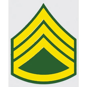 U.S. Army Decal - 2.25" x 3" - E-6 Staff Sergeant