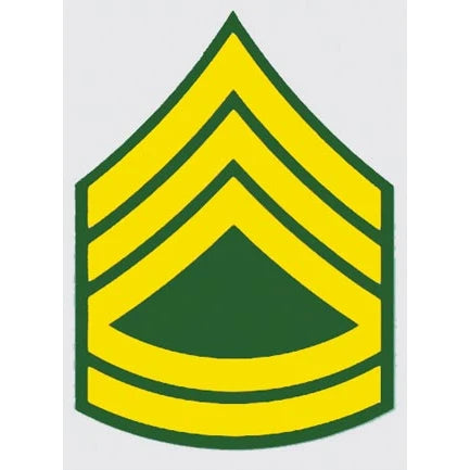 U.S. Army Decal - 2.25" x 3.25" - E-7 Sergeant 1st Class