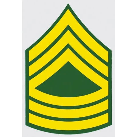 U.S. Army Decal - 2.25" x 3.5" - E-8 Master Sergeant