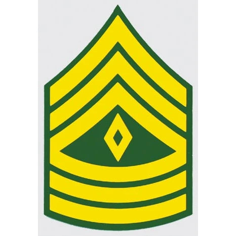 U.S. Army Decal - 2.25" x 3.5" - E-8 1st Sergeant