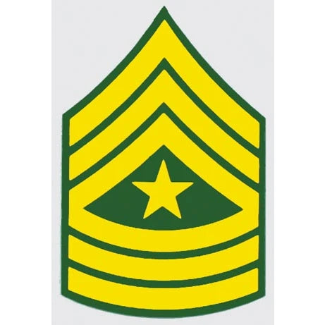 U.S. Army Decal - 2.25" x 3.5" - E-9 Sergeant Major