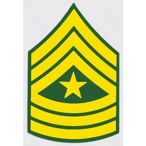 U.S. Army Decal - 2.25" x 3.5" - E-9 Sergeant Major