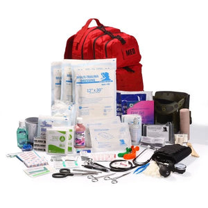 Tactical Trauma First Aid Kit - 200 Items