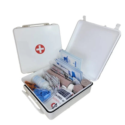 First Aid Kit- White - 24 People - 91 Items