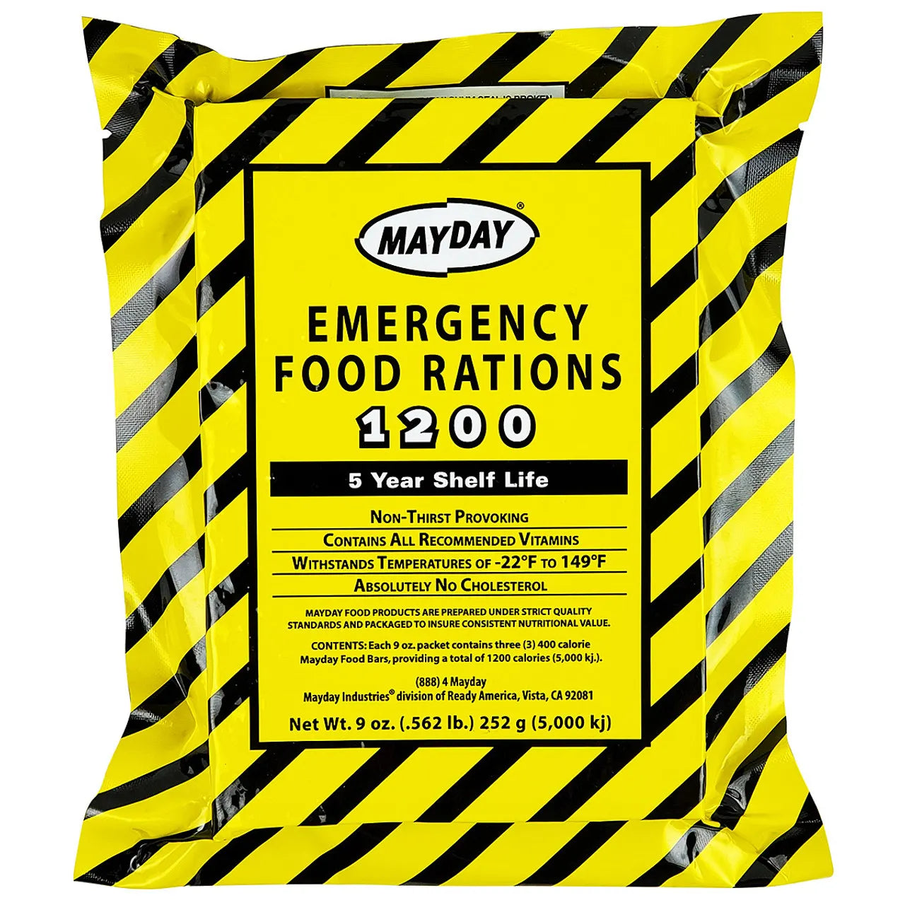 MRE 1200 Calorie Emergency Food Bar | Mayday