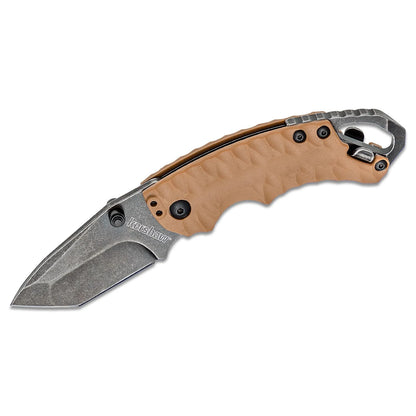 Kershaw Shuffle II Linerlock Pocket Knife Coyote Tan