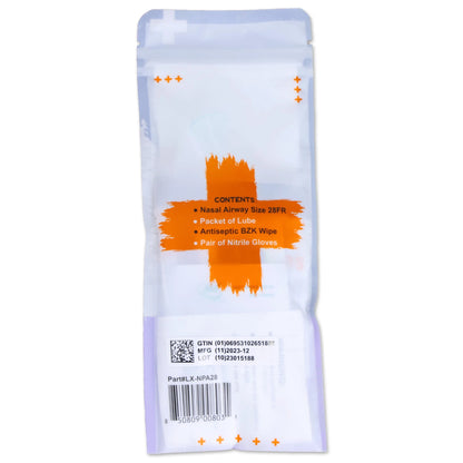 Lightning X LX-NPA28 Nasopharyngeal Airway 28FR with Lubricant