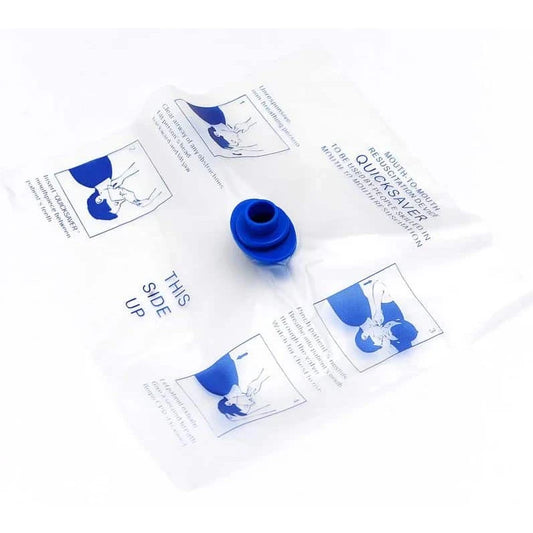 Lightning X Disposable CPR Face Shield with One-Way Valve – Compact, Single-Use Barrier Protection