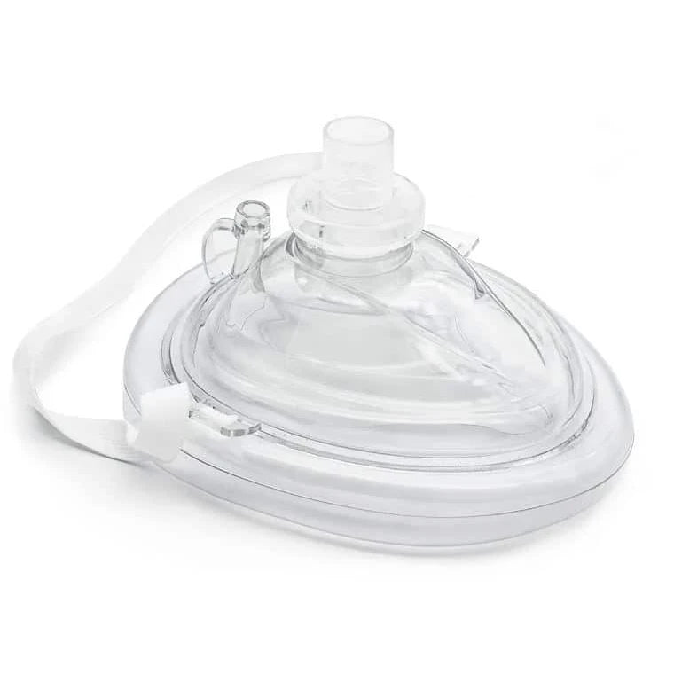 Lightning X Pocket CPR Mask Kit with Hard Shell Case – One-Way Valve + O2 Port for Emergency Resuscitation