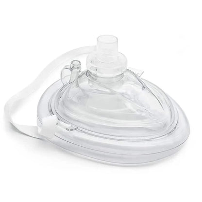 Lightning X Pocket CPR Mask Kit with Hard Shell Case – One-Way Valve + O2 Port for Emergency Resuscitation