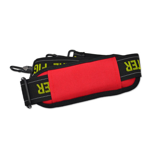 Shoulder Strap for Gear Bags w/ Adjustable Pad, Firefighter Weave, Reflective Stitching & US Hook