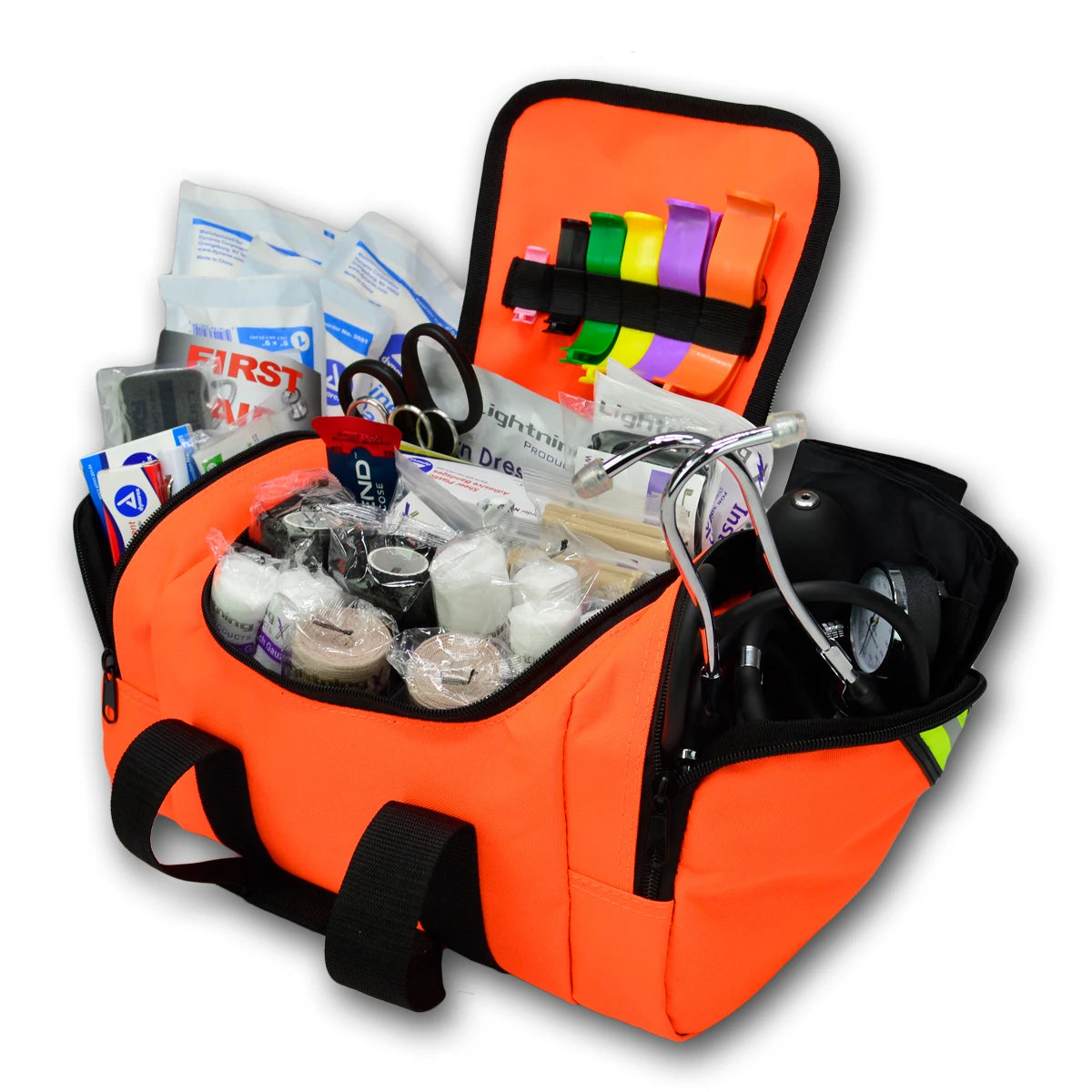 Compact First Responder Stocked Trauma Bag w Fill Kit B