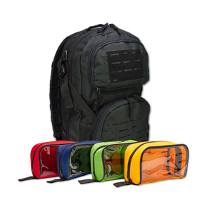 Premium MOLLE, IFAK trauma backpack w Deluxe EMS Tactical Kit