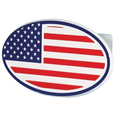 US Flag Quick-Loc ABS Hitch Cover
