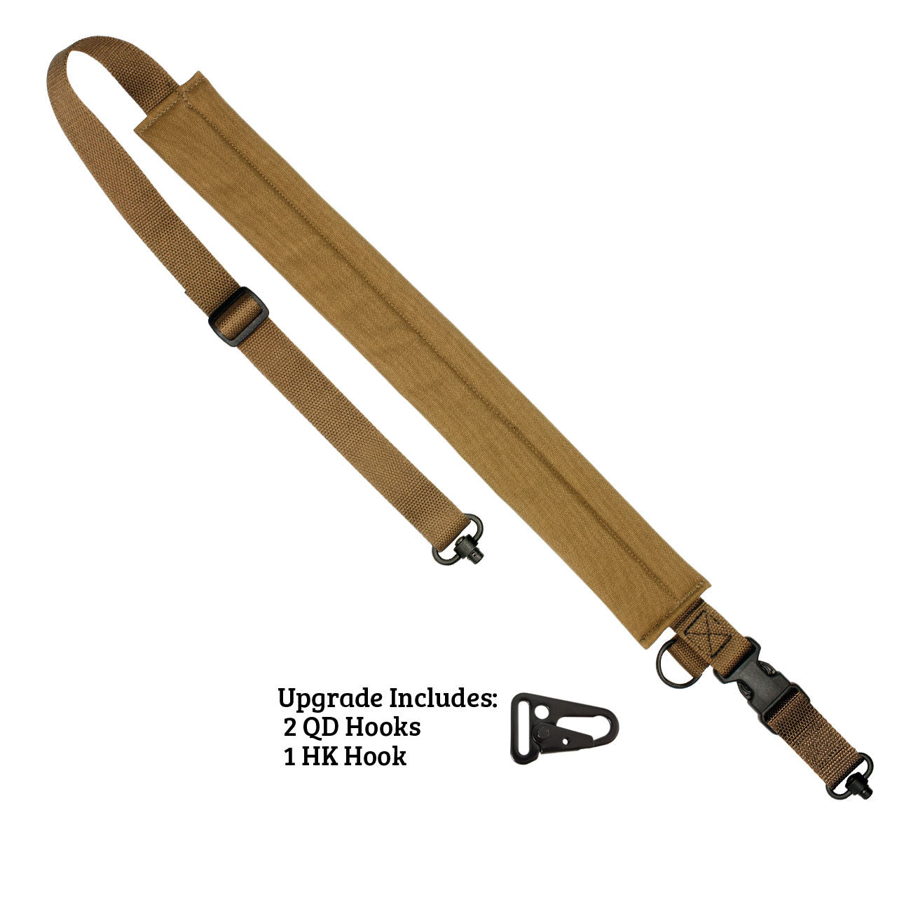 US Tactical | 2-to-1 Point Padded Tactical Sling with QD Swivel Upgrade