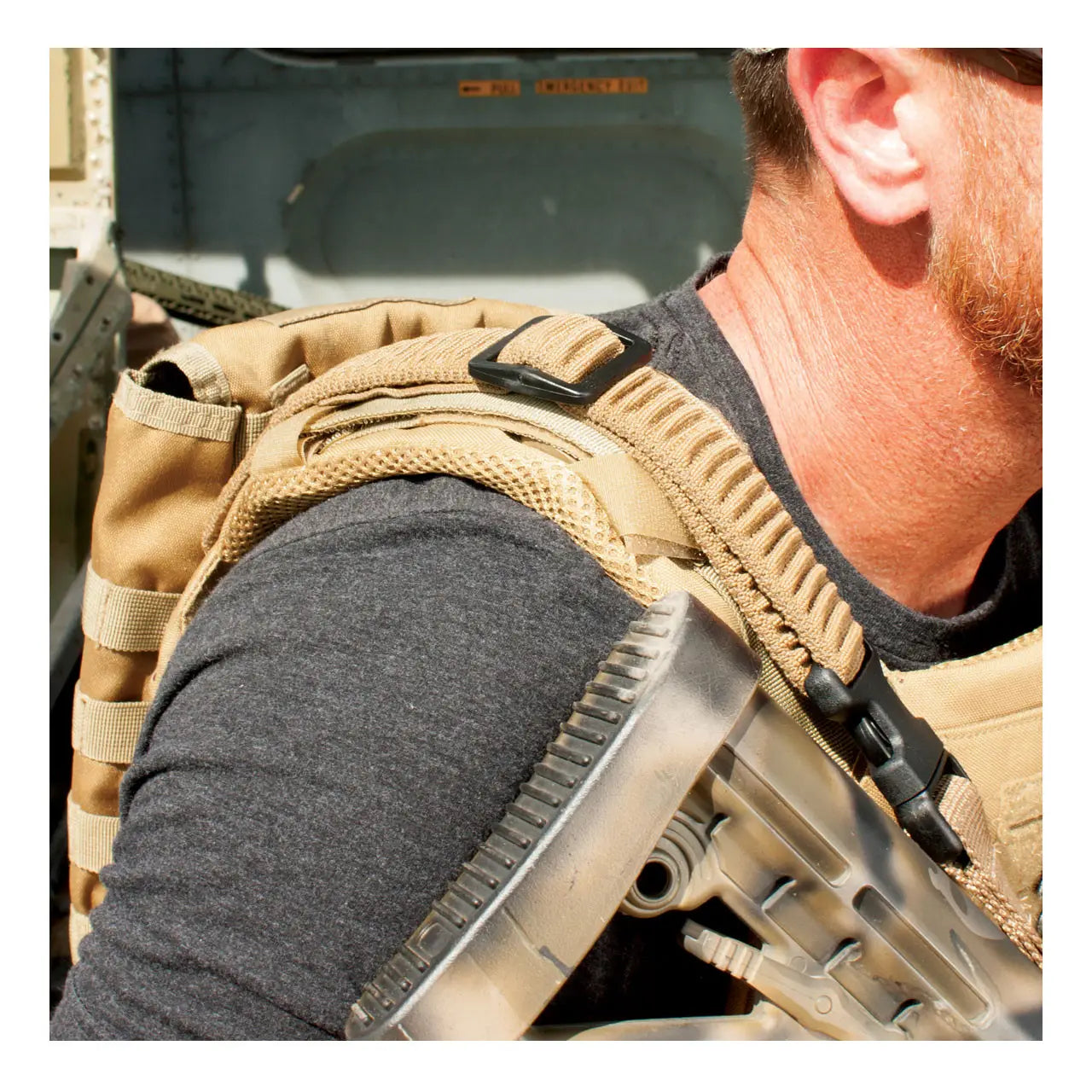 US Tactical | MOLLE Shock Webbing Sling with HK Hook Weapon Mount ...