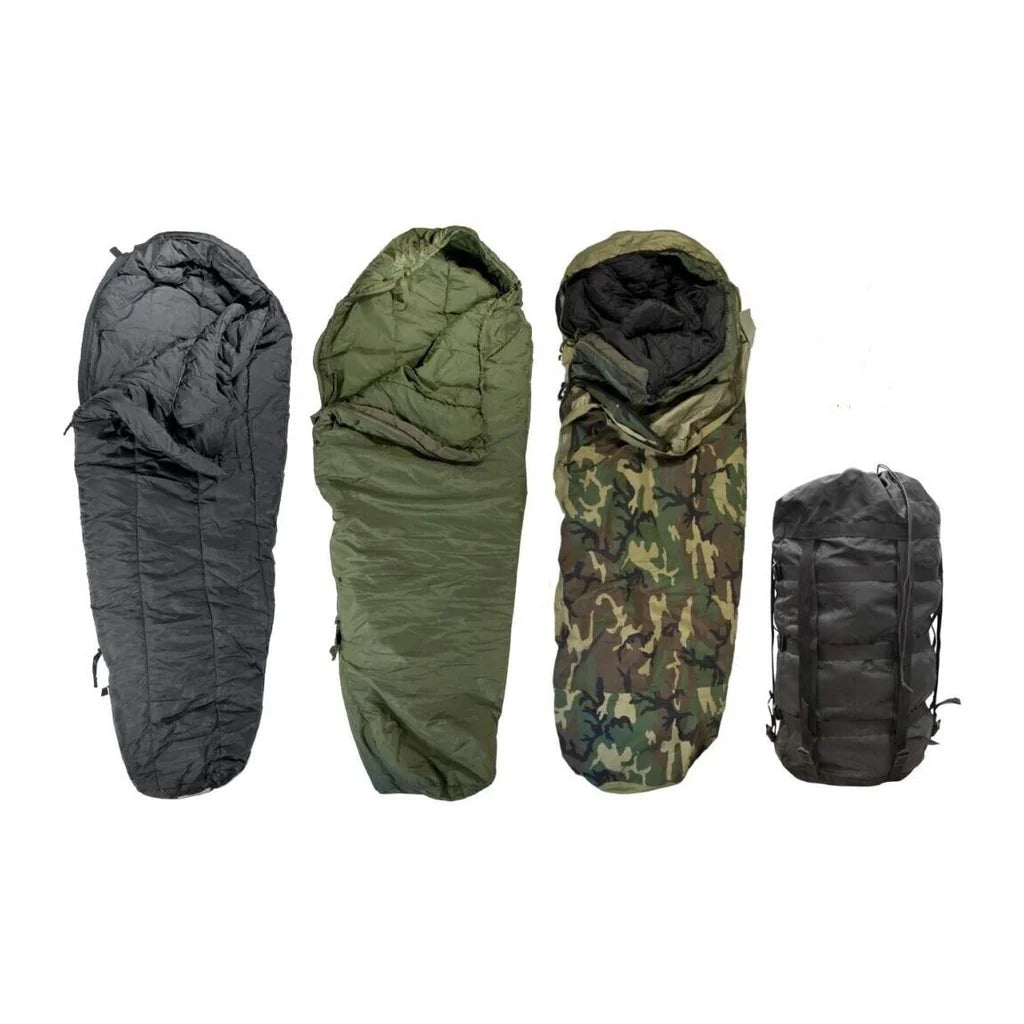Military Outdoor Clothing Previously Issued U.S. G.I. Modular Sleeping Bag System (4-Piece)